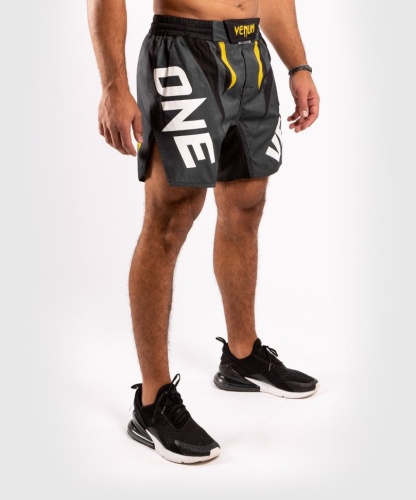 Шорты ММА Venum ONE FC Impact Grey/Yellow 04335