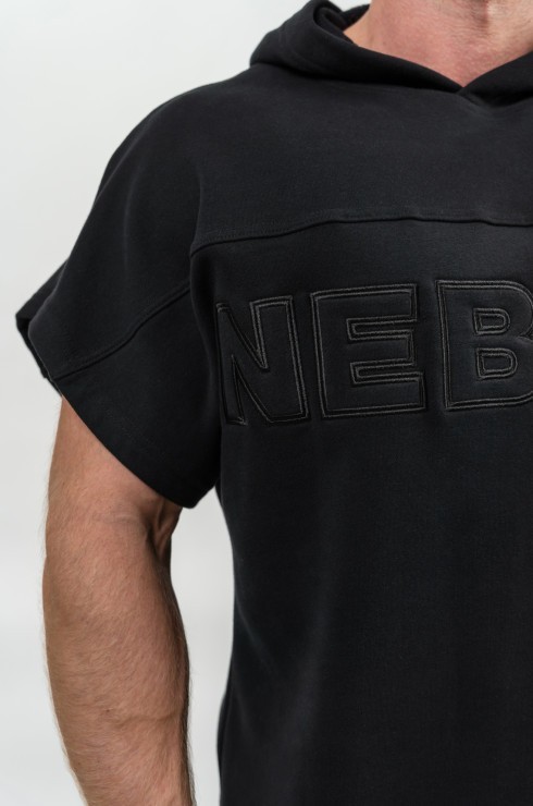 Футболка Nebbia Hooded T-shirt Gym Rag top CHAMPION 706 Black