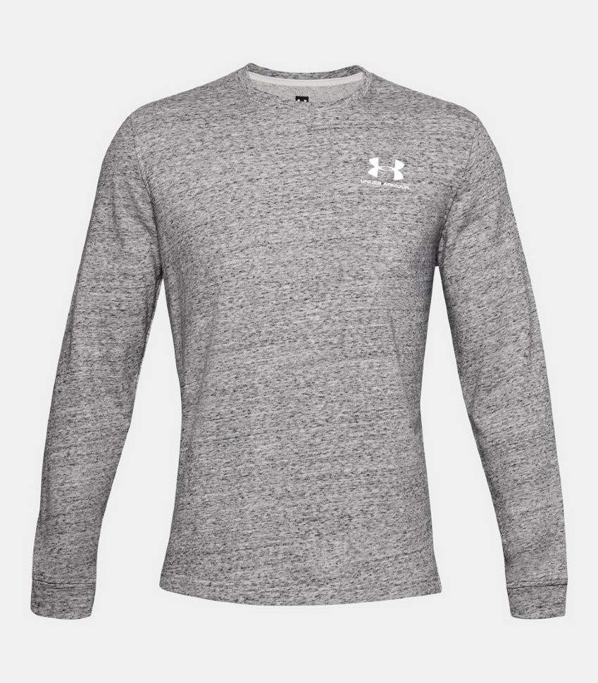 Футболка с длинным рукавом Under Armour SPORTSTYLE TERRY LOGO CREW 1355629-112