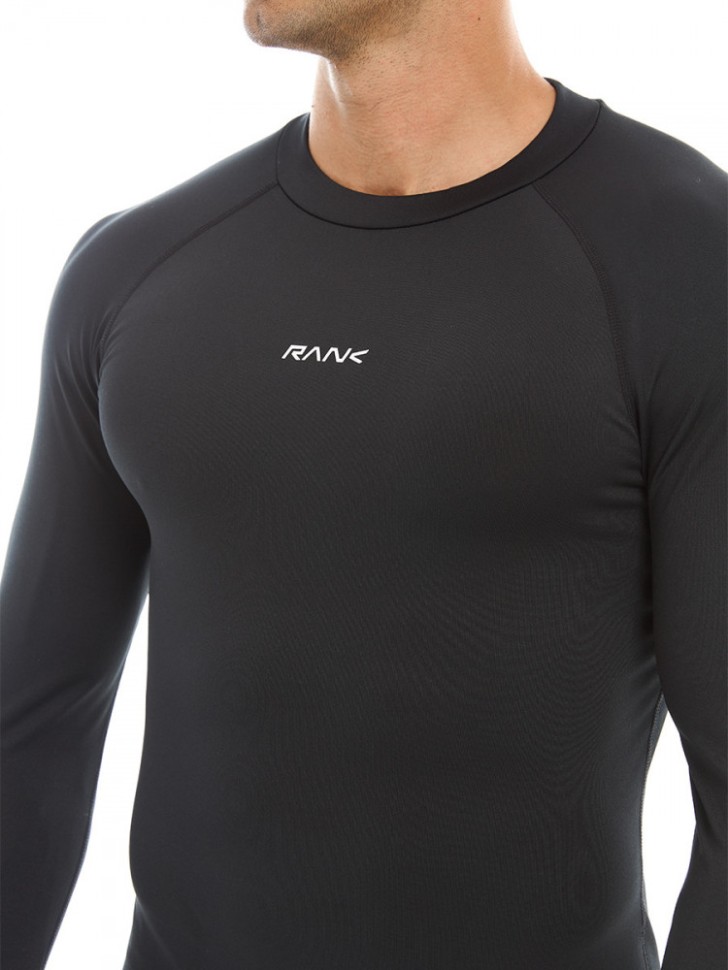 Термобелье (верх) RANK Man, HEAT-TEX Compression Long Sleeve, Black/White 1003003-002