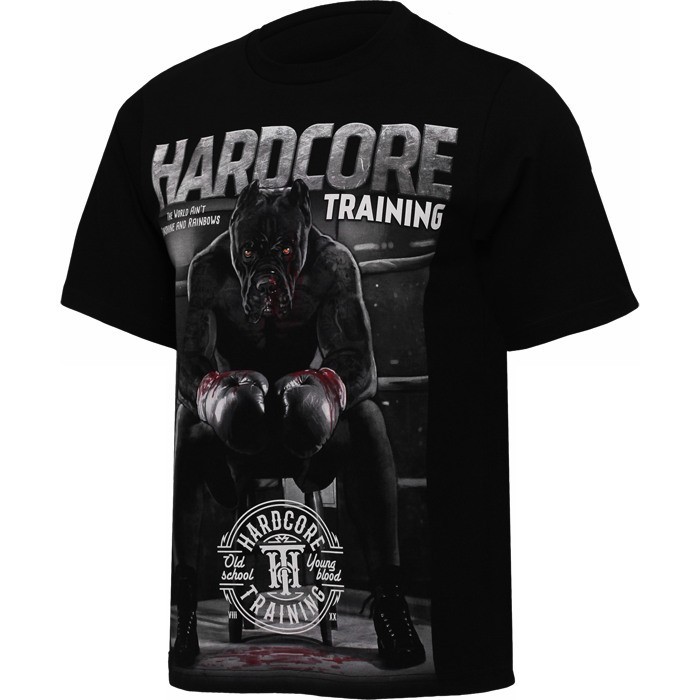 Футболка Hardcore Training х Ground Shark The Moment of Truth Black Oversized Fit hctshirt0450