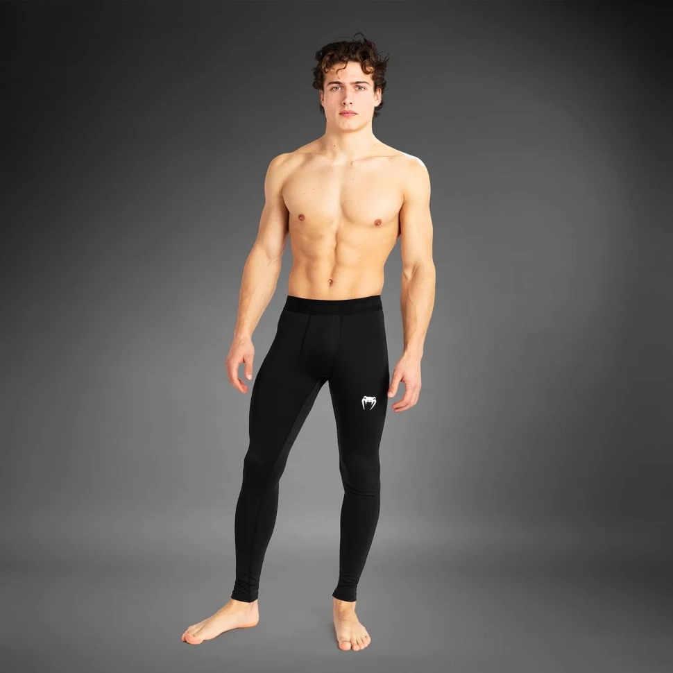 Компрессионные штаны Venum Contender Men’s Spats - Black/White Ven05161-001