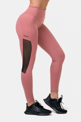 Лосины Nebbia High Waist & Mesh Leggings 573 Old rose