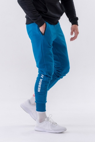 Брюки Nebbia Men Slim sweatpants with zip pockets “Re-gain” 320 Blue