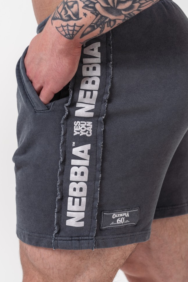 Шорты Nebbia Washed Sweat Shorts LEGEND 786 Grey