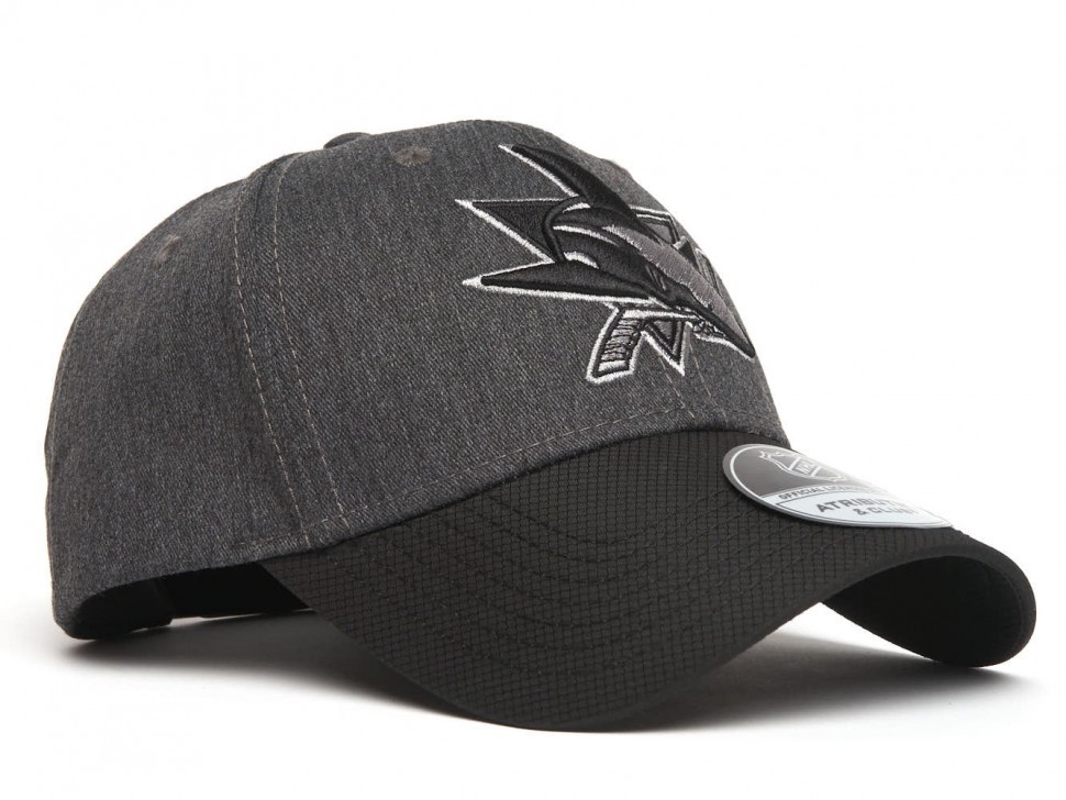 Бейсболка ATRIBUTIKA & CLUB San Jose Sharks, серо-черн. 31547