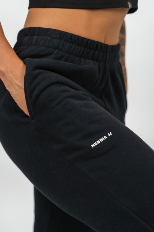 Брюки Nebbia Oversized Joggers With Pockets GYM TIME 281 Black