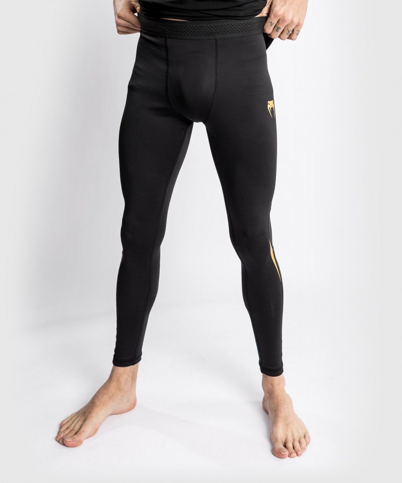 Компрессионные штаны Venum Tempest 2.0 Black/Gold 04309