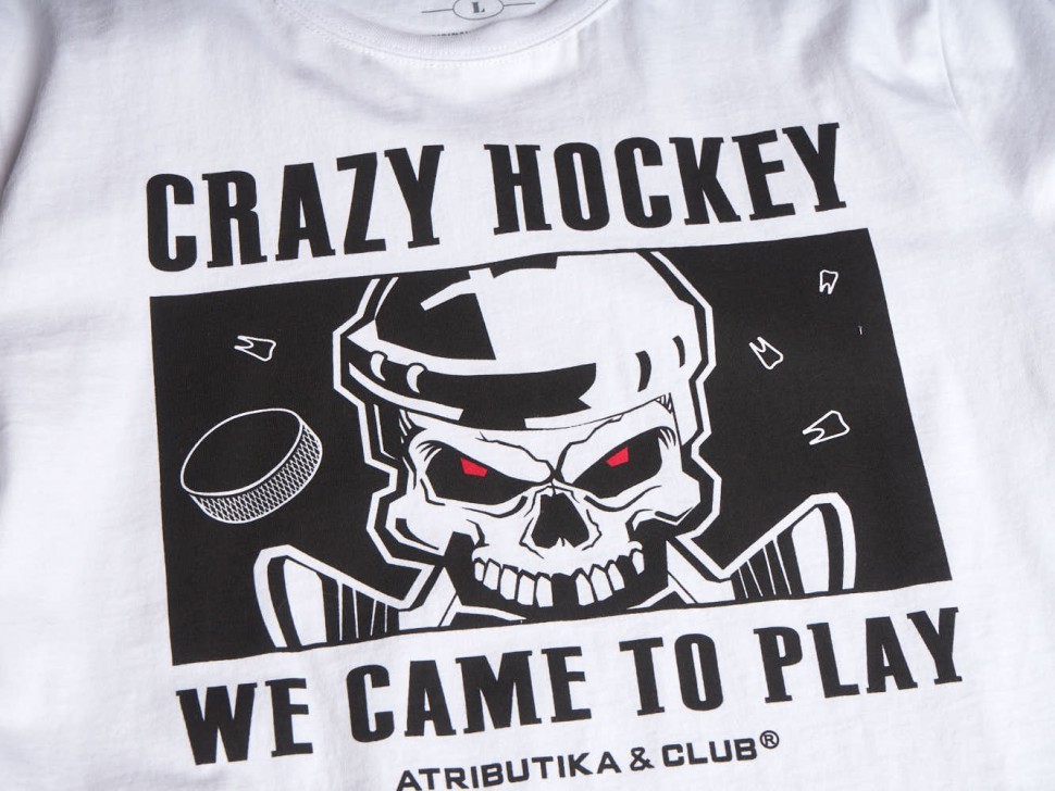 Футболка ATRIBUTIKA & CLUB Crazy Hockey, бел. 138430