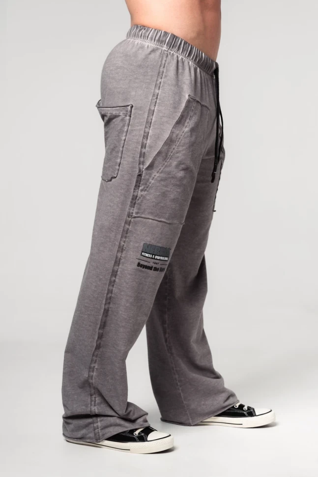 Брюки Nebbia Washed-off Gym Sweatpants NO SHORTCUTS 372 light grey