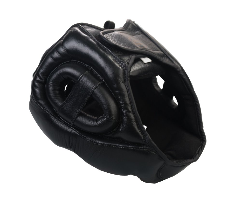 Шлем боксерский Excalibur 721 Black Буйволиная кожа 40005