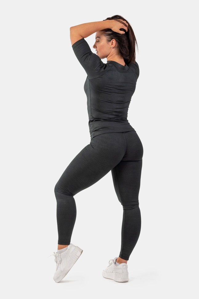 Лосины Nebbia Python SnakeSkin High-Waist Leggings 407 black