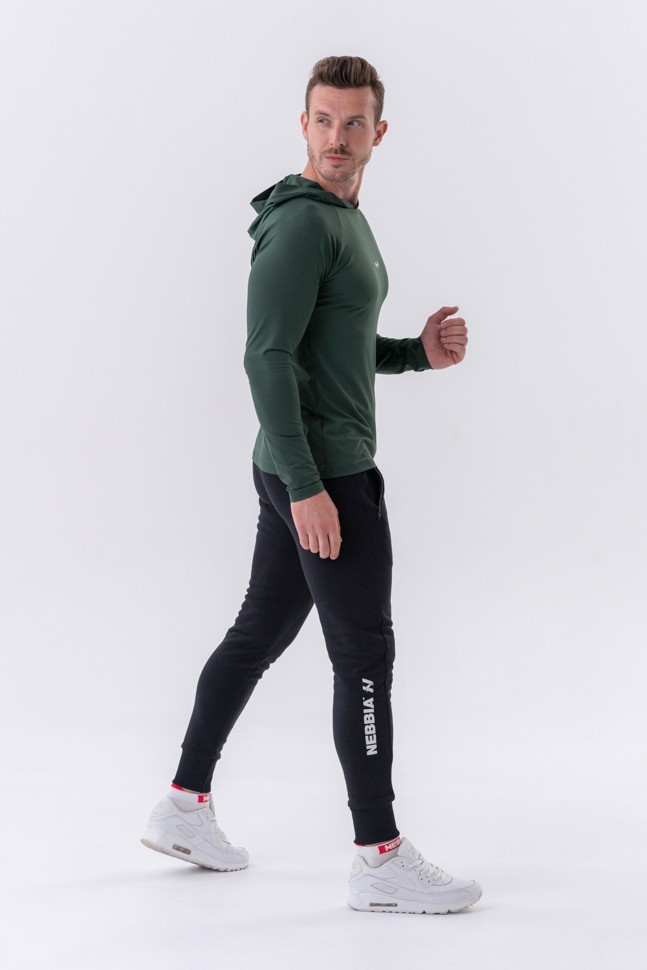 Брюки Nebbia Slim sweatpants with zip pockets “Re-gain” 320 Black