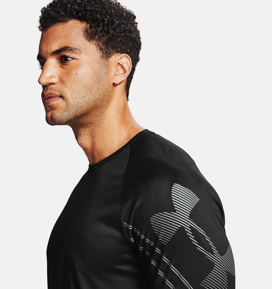 Футболка Under Armour с длинным рукавом UA GRADIENT LOGO TECH LS 1357236-001