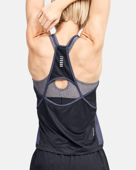 Майка Under Armour W UA Qualifier ISO-CHILL Embossed Tank 1350180-497