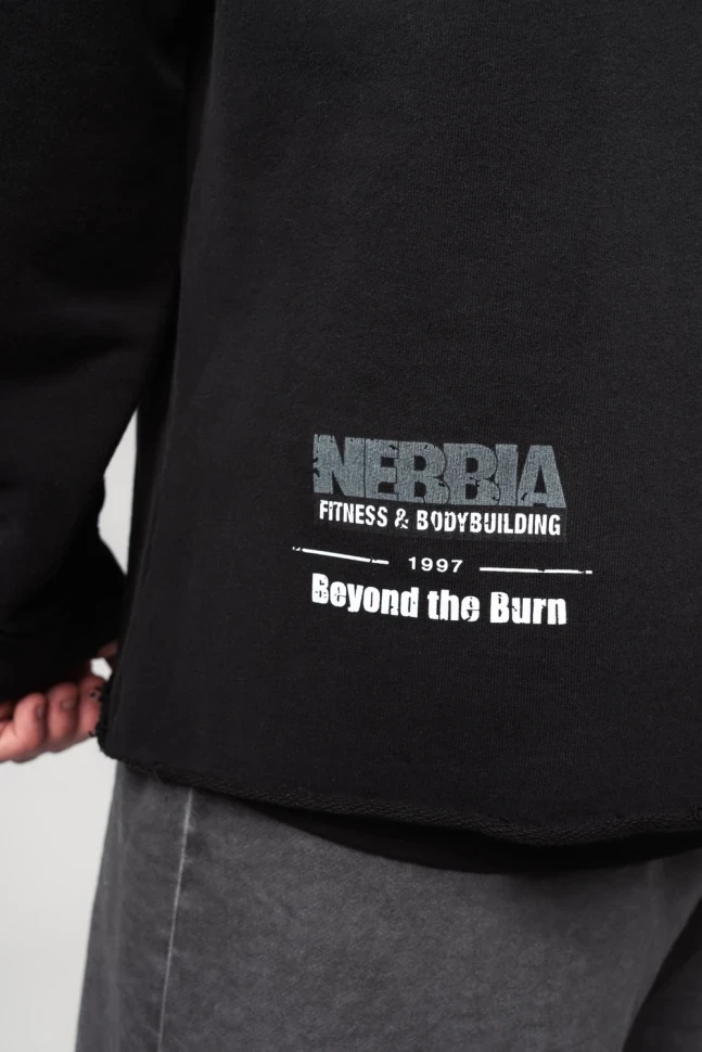 Толстовка Nebbia Oversized Pullover Hoodie NO BS 363 Black