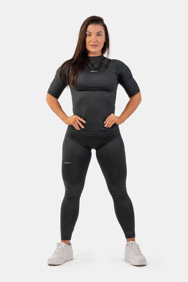 Лосины Nebbia Python SnakeSkin High-Waist Leggings 407 black
