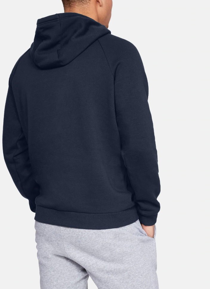 Толстовка Under Armour RIVAL FLEECE LOGO HOODY Academy /  / White 1329745-408