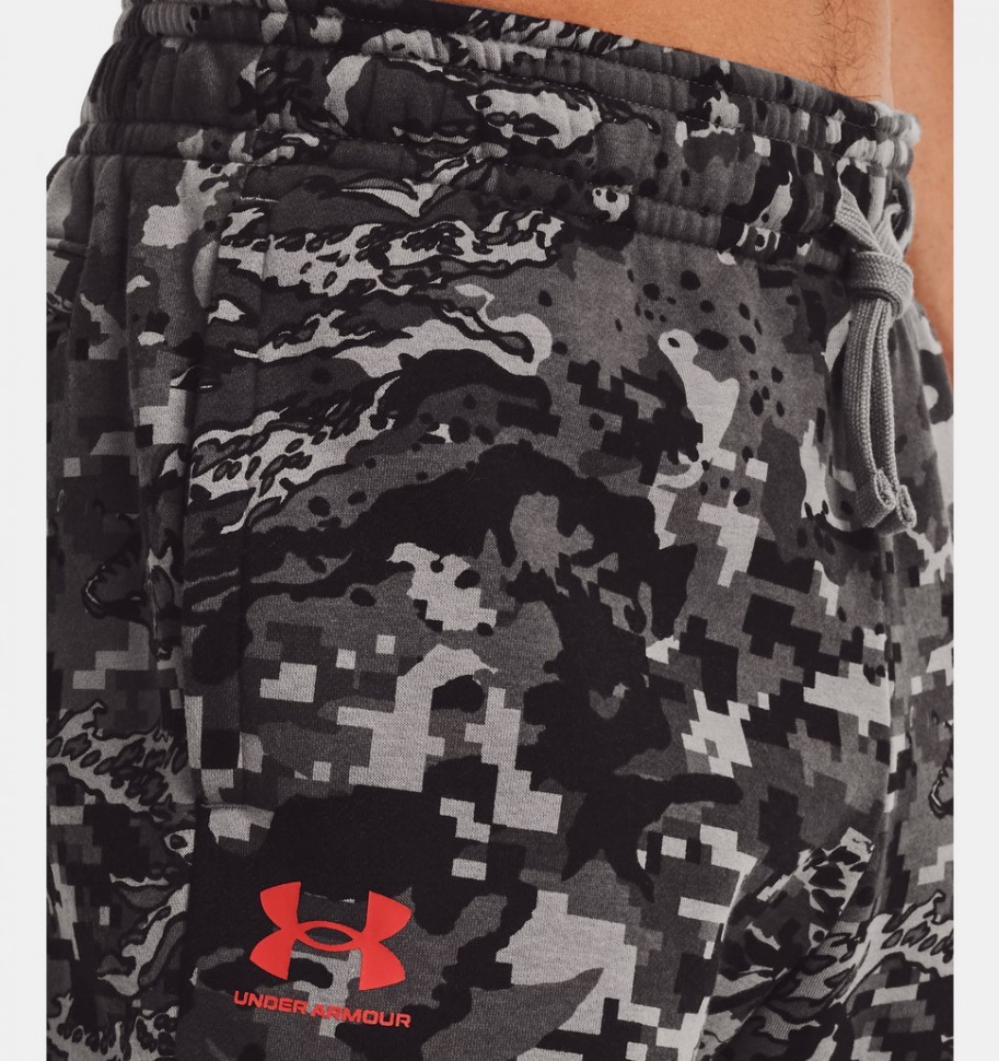 Брюки Under Armour UA RIVAL FLC CAMO SCRIPT JGR 1366313-066