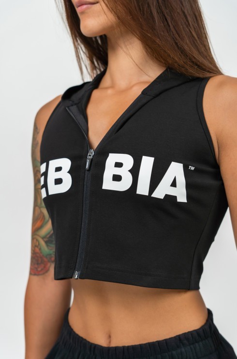 Толстовка Nebbia Sleeveless Zip-Up Hoodie MUSCLE MOMMY 258 Black