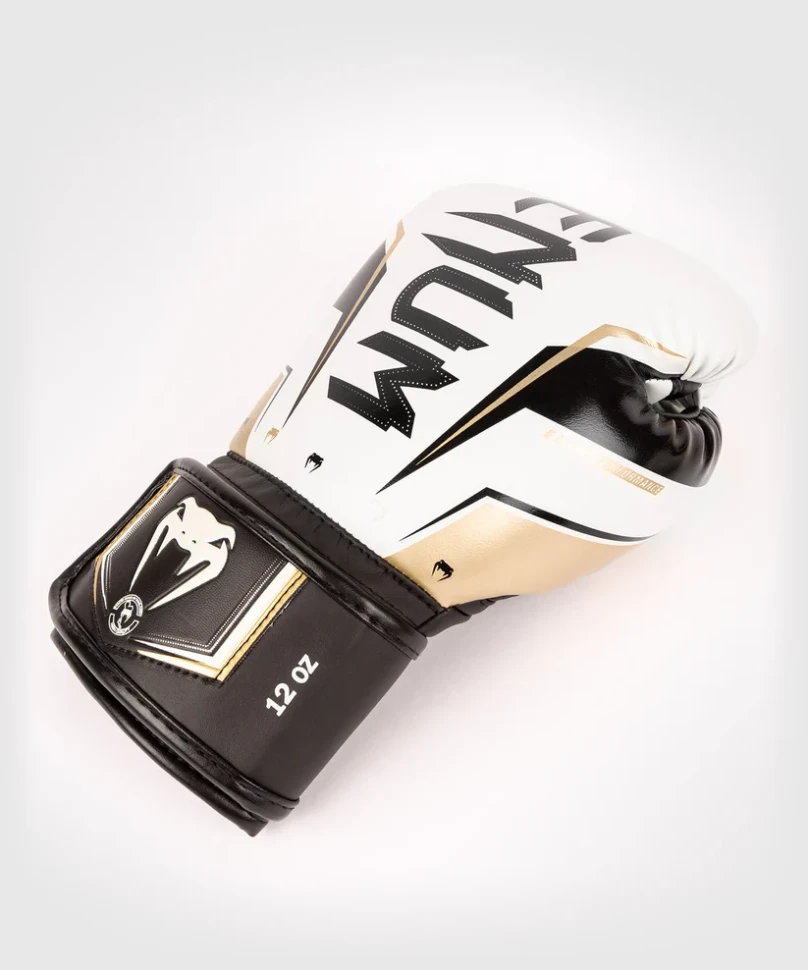 Перчатки боксерские Venum Elite Evo Boxing Gloves - White/Gold ven04260-226