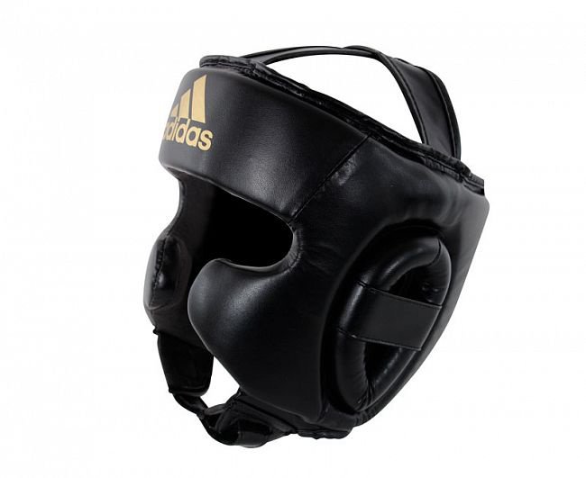 Шлем боксерский Adidas Speed Super Pro Training adiSBHG042черно-золотой