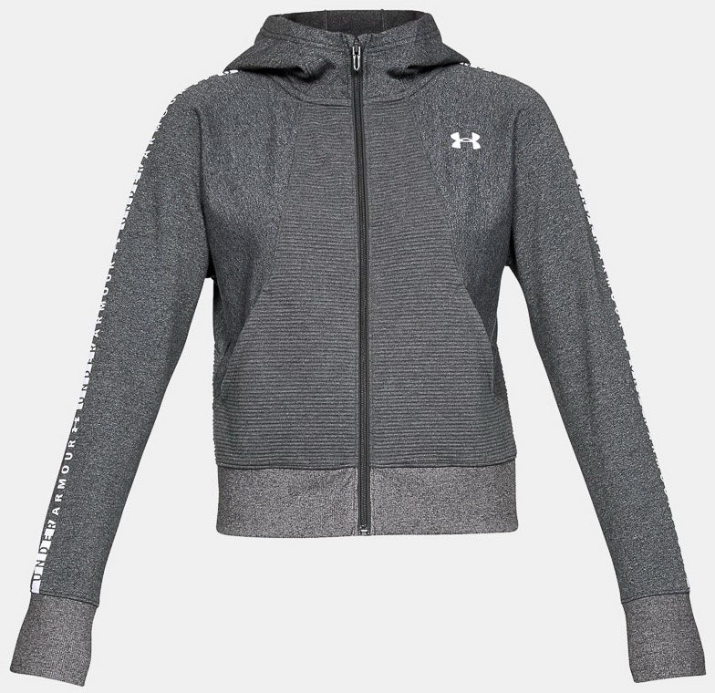 Толстовка Under Armour Ottoman Fleece FZ-WM Graphic Charcoal Light Heather / White 1321182-019