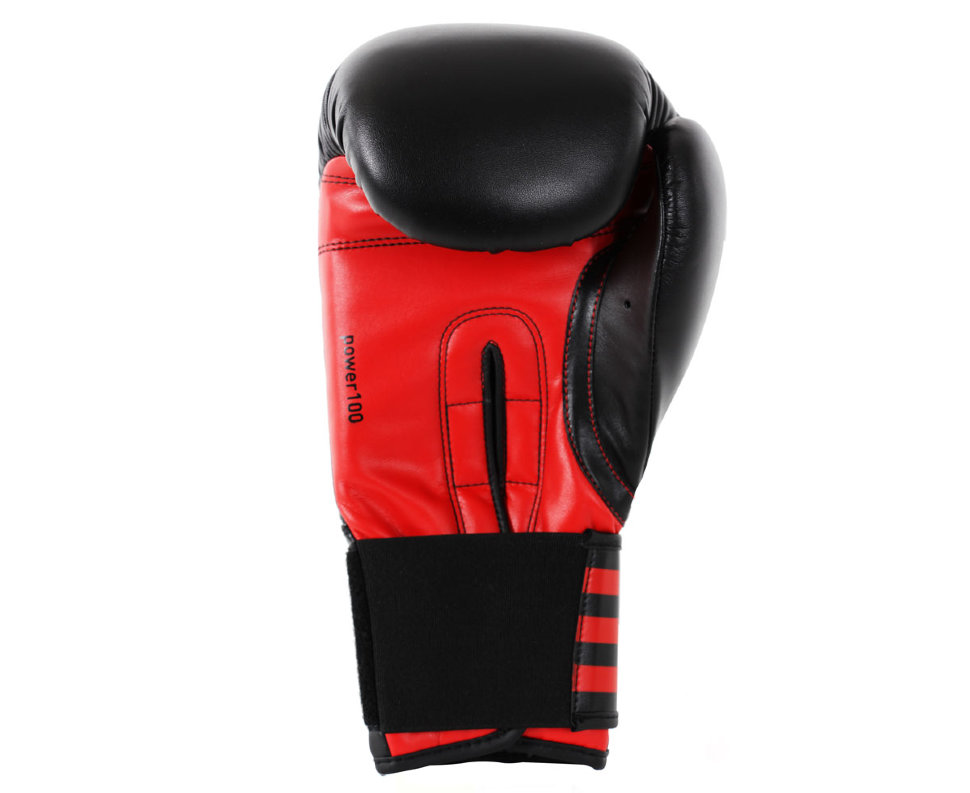 Перчатки боксерские Adidas Power 100 черно-красные adiPBG100