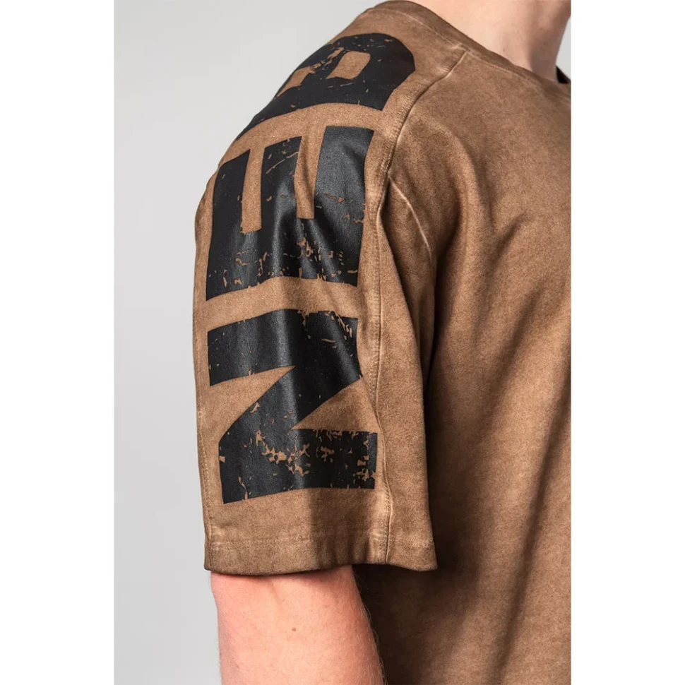 Футболка Nebbia Washed-off Oversized T-shirt LIFTING CLUB 368 Brown