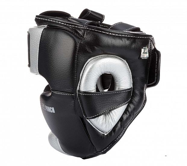 Шлем боксерский Clinch PUNCH 2.0 FULL FACE черно-серебристый C148