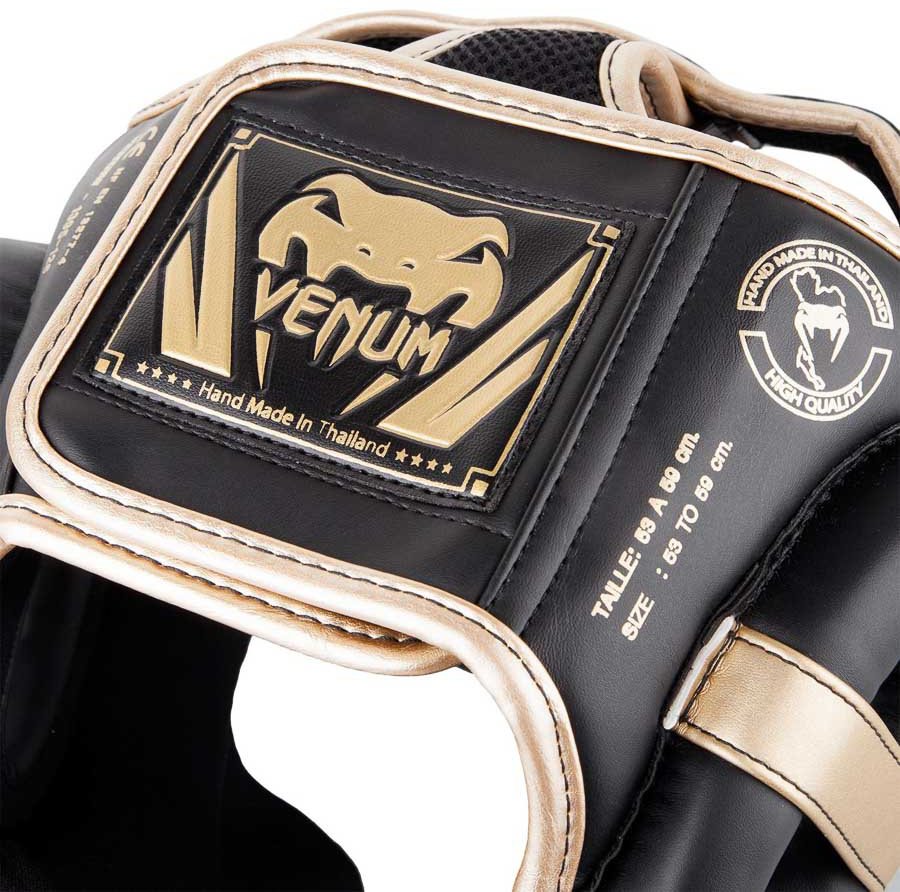 Шлем боксерский Venum Elite Black/Gold 01345