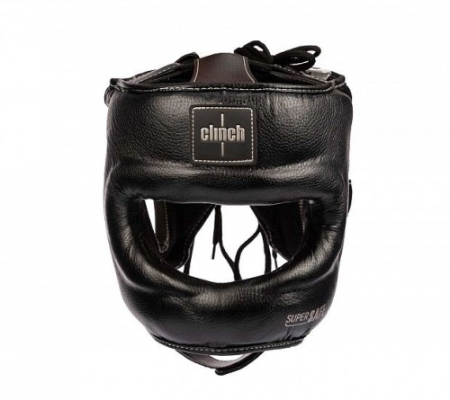Шлем для единоборств с бампером Clinch Face Guard C149черно-бронзовый