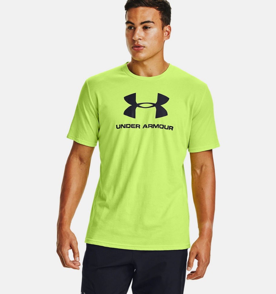 Футболка Under Armour UA SPORTSTYLE LOGO SS-GRN 1329590-291