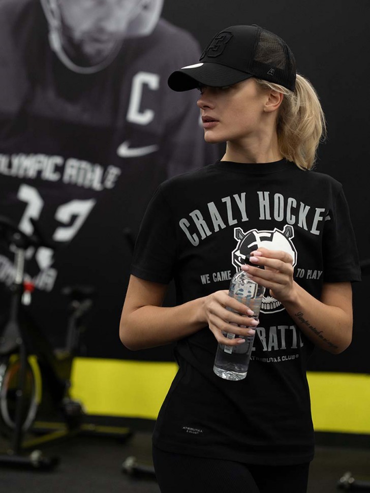 Футболка ATRIBUTIKA & CLUB Crazy Hockey, черн. 138230