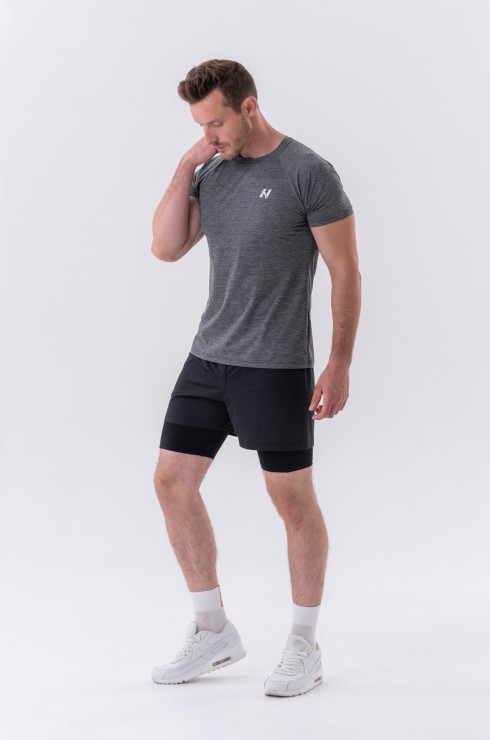 Футболка Nebbia Lightweight Sporty T-shirt “Grey” 325 Grey