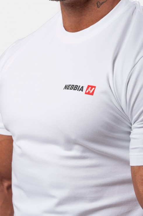 Футболка NEBBIA Minimalist Logo T-shirt 291 White