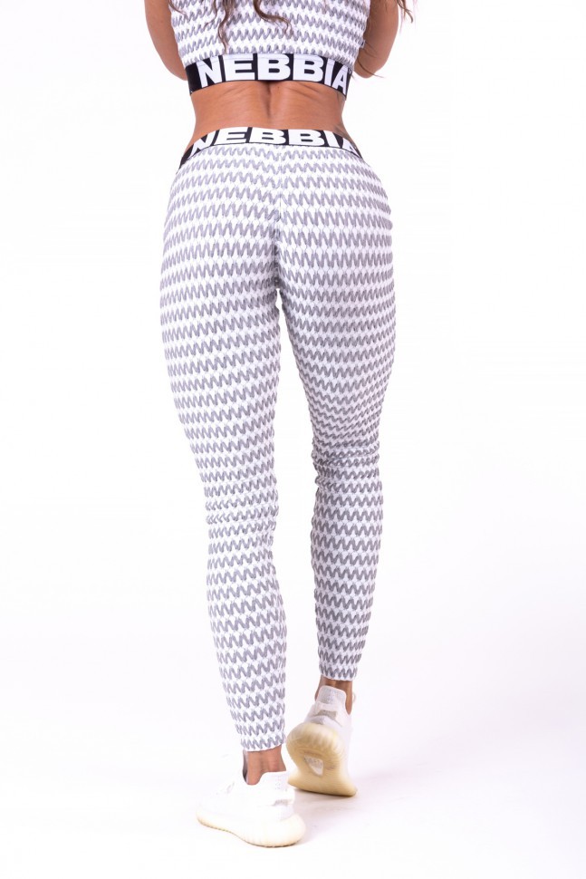 Лосины Nebbia boho style leggings 3D pattern 658 grey