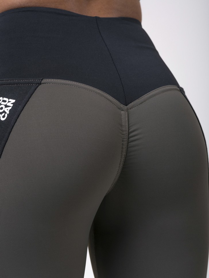 Лосины NEBBIA Power Your Hero iconic leggings 531 SAFARI