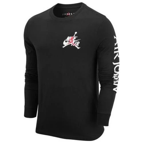 Лонгслив Nike Men's Air Jordan Logo Printing Round Neck Long Sleeves DN1447-010