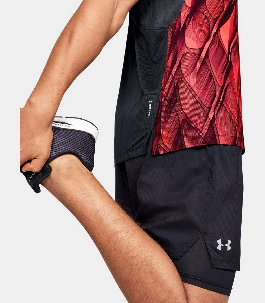 Футболка Under Armour M UA Qualifier ISO-CHILL Printed Short Sleeve 1350133-628