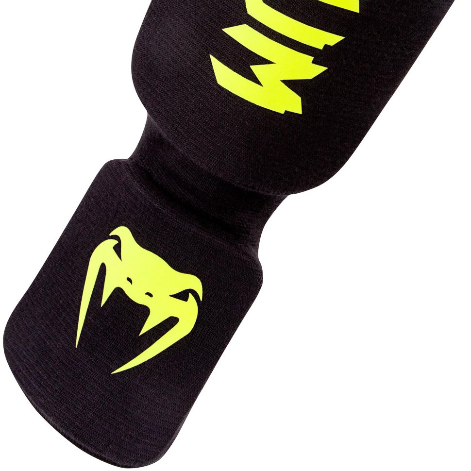 Щитки Venum Kontact Black/Neo Yellow (Без размера) 99006