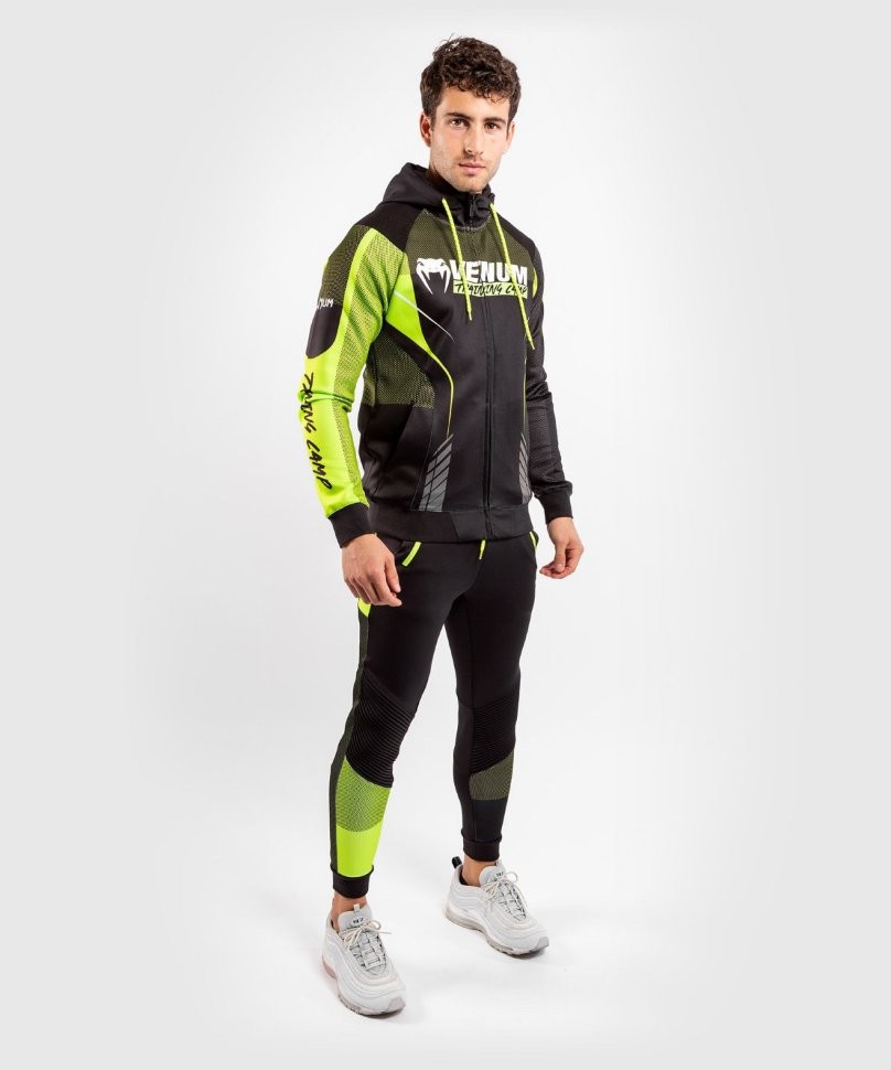 Толстовка Venum Training camp 3.0 Black/Neo Yellow 02891