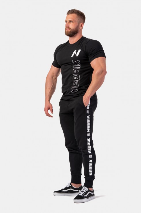Футболка Nebbia Vertical Logo T-shirt 293 Black