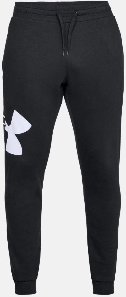 Брюки Under Armour RIVAL FLEECE LOGO JOGGER Black /  / White 1329746-001