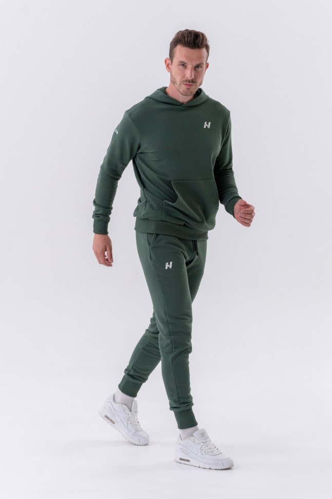 Толстовка Nebbia Men Pull-over Hoodie with a Pouch Pocket 331 Green