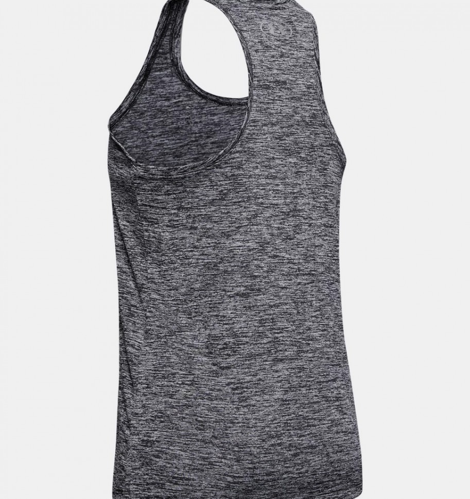Майка Under Armour Tech Tank - Twist Black /  / Metallic Silver 1275487-001