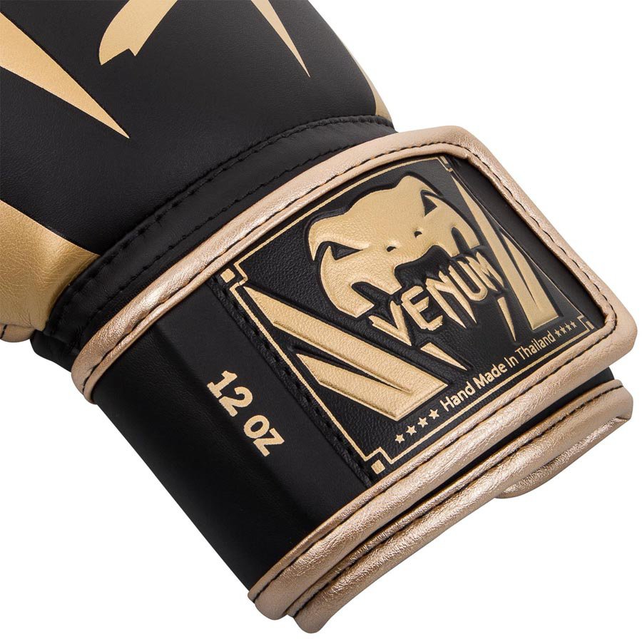 Перчатки боксерские Venum Elite Black/Gold 01341