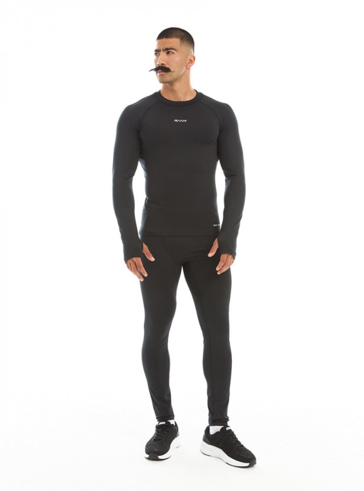 Термобелье (верх) RANK Man, HEAT-TEX Compression Long Sleeve, Black/White 1003003-002