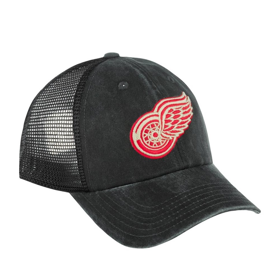 Бейсболка AMERICAN NEEDLE 41152A-DRW Detroit Red Wings Raglan Bones NHL (черный) 06-209-09-00