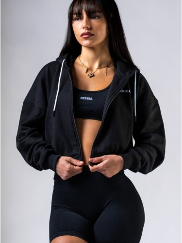 Толстовка Nebbia Relaxed Zip Hoodie POWER 895 black